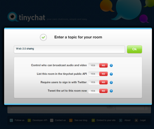 TinyChat Controls